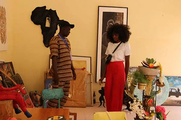 Betty Ntoni à la Biennale de Dakar